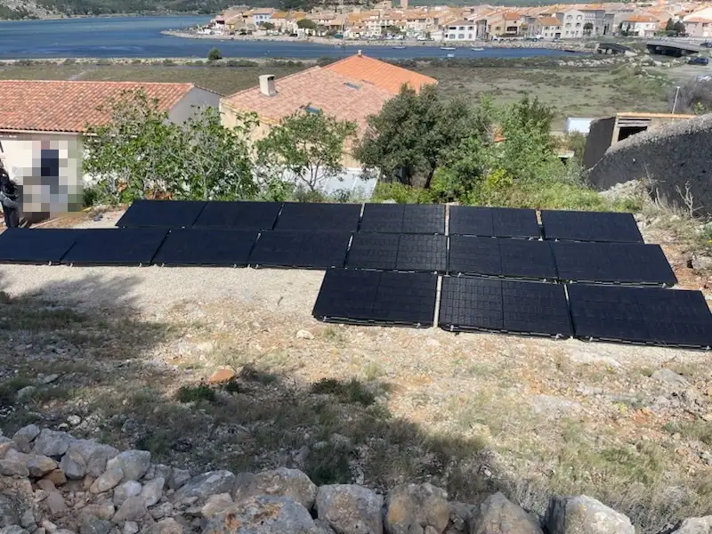 Panneaux solaires pour sols après installation